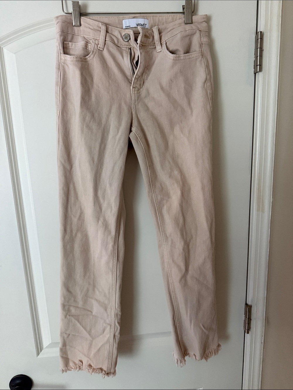 Vervet cream Straight-Leg Jeans